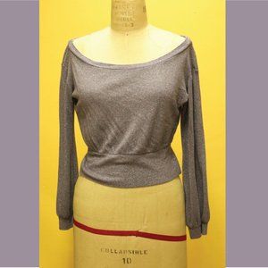 Cute lavender metallic top, Size S.